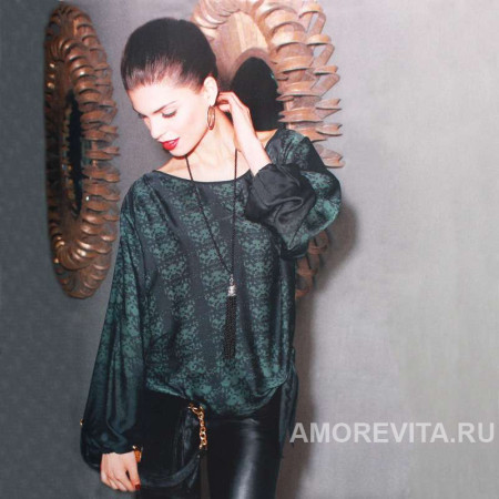 Длинное колье-сотуар из черного Агата с цирконами Длинное колье-сотуар из черного Агата с цирконами