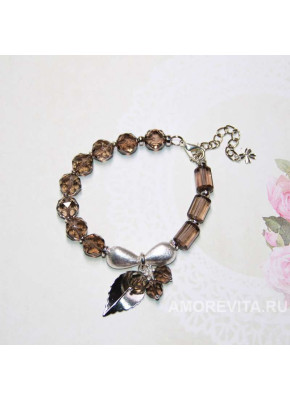 Браслет из Раухтопаза с подвесками