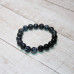 Браслет из Варисцита и черного Агата