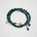 Браслет-колье из Азурита на магнитном замочке