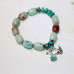 Браслет из Амазонита и Бирюзы с подвесками