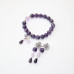 Комплект украшений из Аметиста (браслет, серьги)