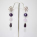 Комплект украшений из Аметиста (браслет, серьги) Комплект украшений из Аметиста (браслет, серьги)